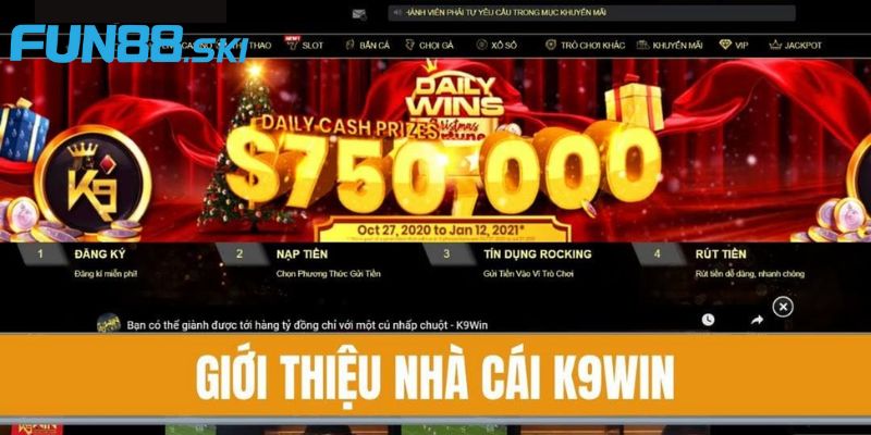 Fun88 | Nhà Cái K9WIN Có Tỷ Lệ Trả Thưởng Cao Vượt Trội